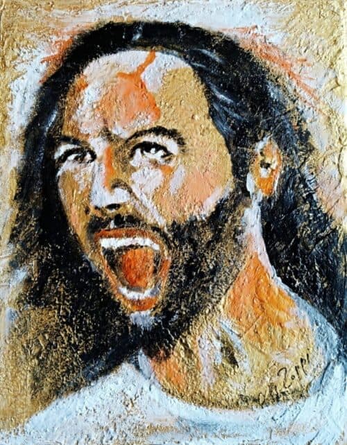 "Cristo incazzato", l'ultima opera di Annamaria Zoppi
