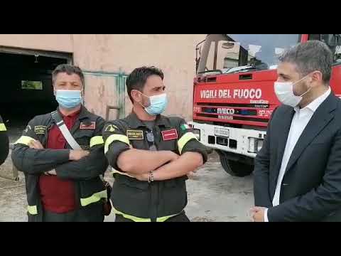 14 maggio 2021. Giugliano dà il benvenuto al 19° distaccamento dei Vigili del Fuoco