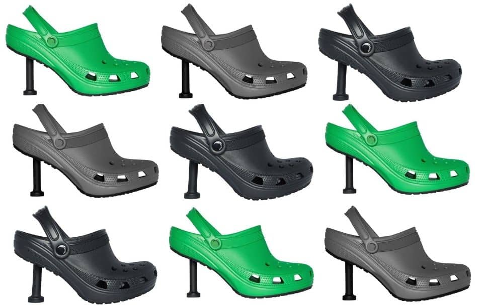 Crocs con tacco, il comfort incontra Balenciaga