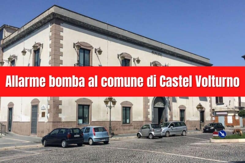 Castel Volturno, allarme bomba in comune sul posto gli artificieri