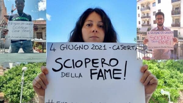 Caserta, protesta dinanzi all'ex Onmi per sbloccare la situazione