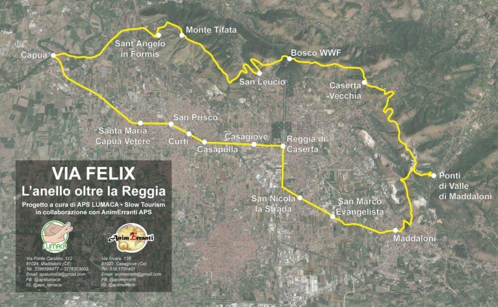 Turismo lento nel casertano: nasce il cammino “Via Felix”