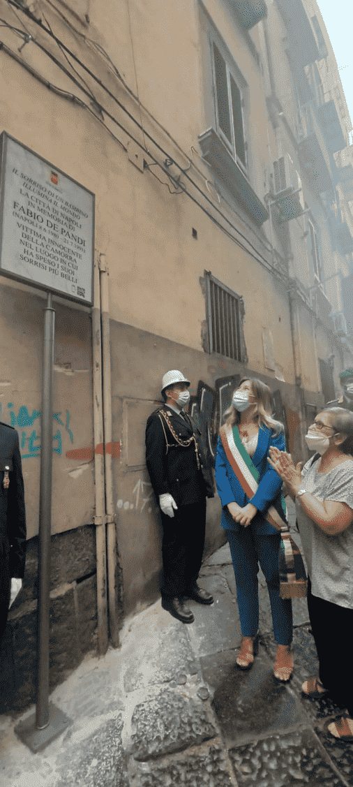 Fabio De Pandi: una targa in memoria di una vittima innocente di camorra