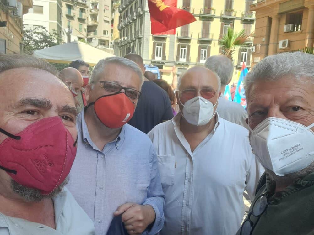 Articolo Uno Campania presente alla manifestazione dei sindacati