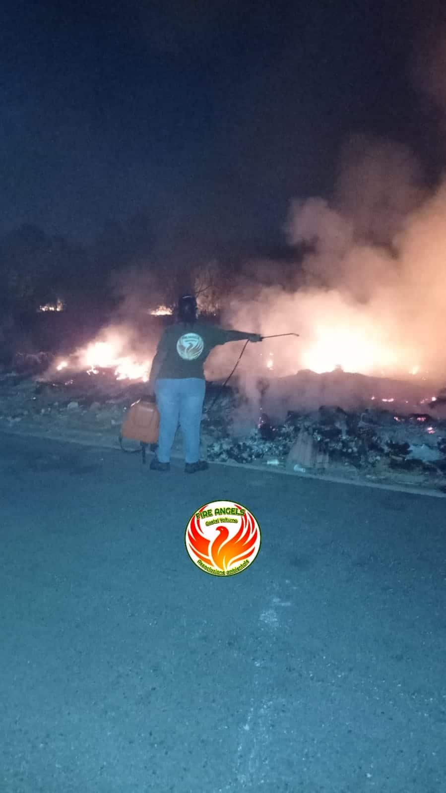 Rogo tossico a Pescopagano: la denuncia dei Fire Angels