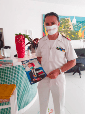 Il Capitano Massimiliano Riccio approda ad Ischia