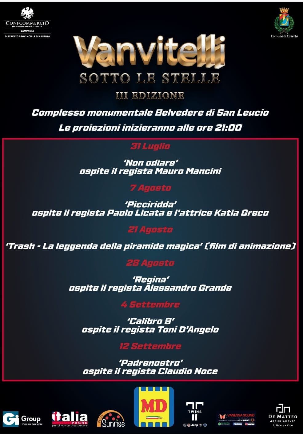 Vanvitelli sotto le stelle: il cinema d'animazione sarà il protagonista