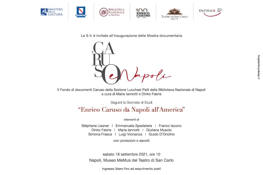L'evento del San Carlo per il centenario della morte di Enrico Caruso