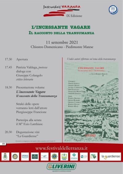 Piedimonte Matese, "Festival dell'Erranza" l'11 settembre: il programma