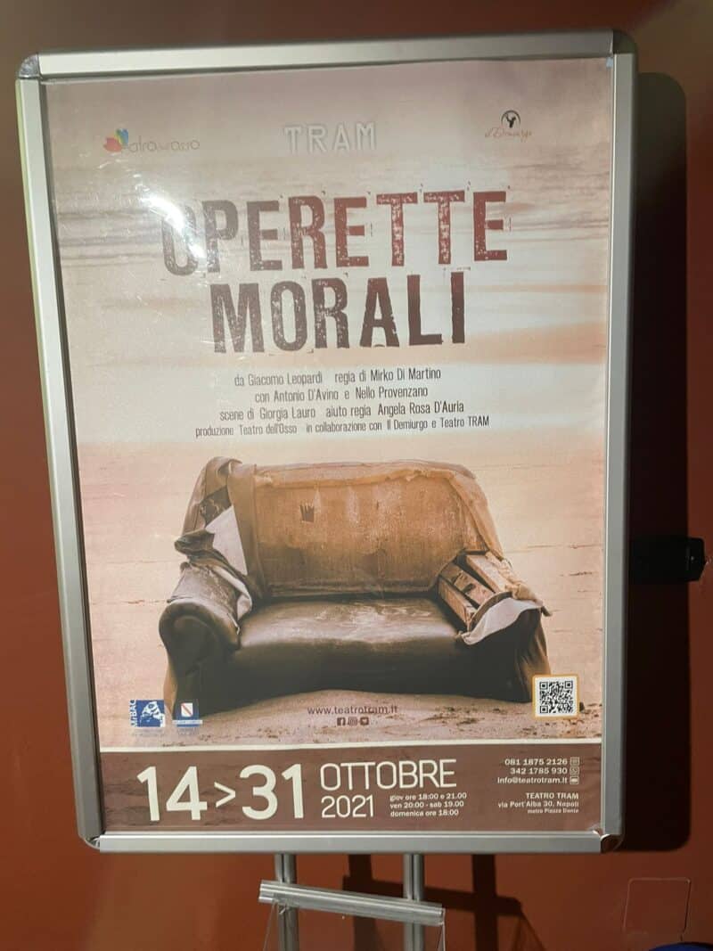 Teatro Tram: le Operette Morali di Leopardi inaugurano la riapertura
