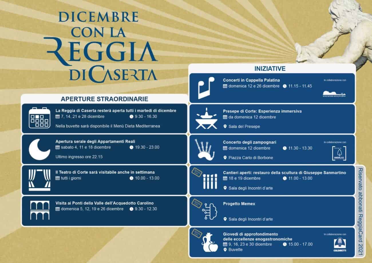 Alla Reggia di Caserta un dicembre pieno di magia