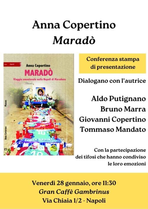 Annunciato il libro "Maradò. Viaggio emozionale nella Napoli di Maradona"