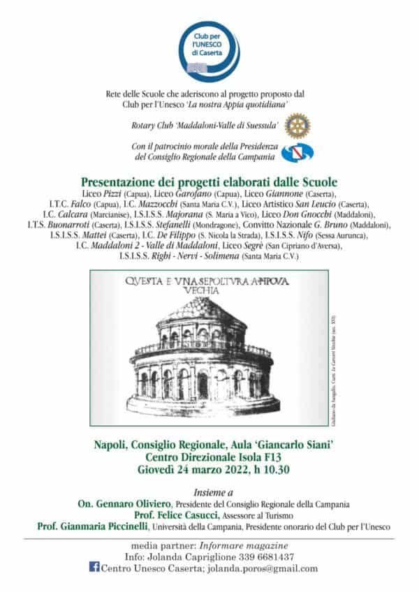 "La nostra Appia quotidiana": il 24 marzo la presentazione dei progetti