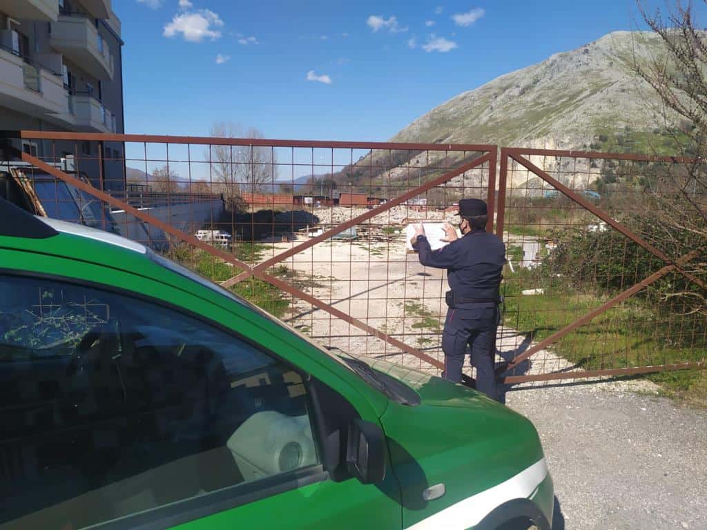 Vairano Patenora, sequestrata discarica di oltre 2700 mq