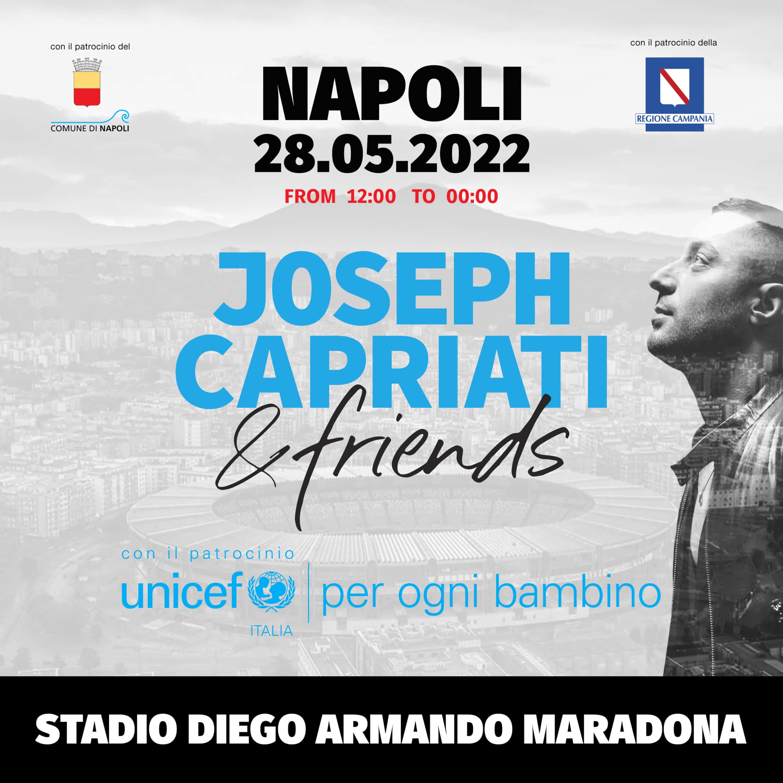 Napoli, allo Stadio Maradona concerto per l'Ucraina Dj Joseph Capriati & Friends