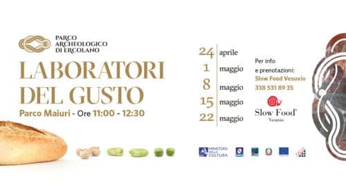 Parco archeologico di Ercolano: in arrivo i laboratori del gusto