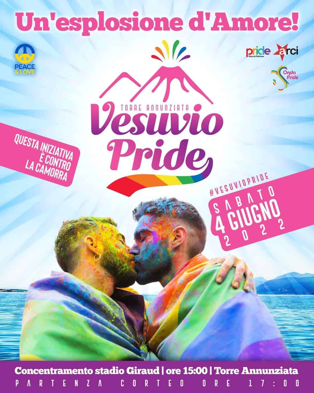 Torre Annunziata: il 4 giugno si terrà il "Vesuvio Pride"