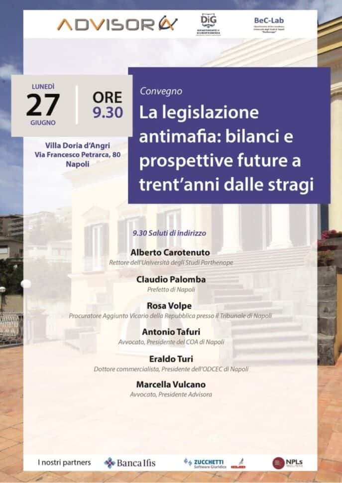 La legislazione antimafia: bilanci e prospettive future a trent'anni dalle stragi