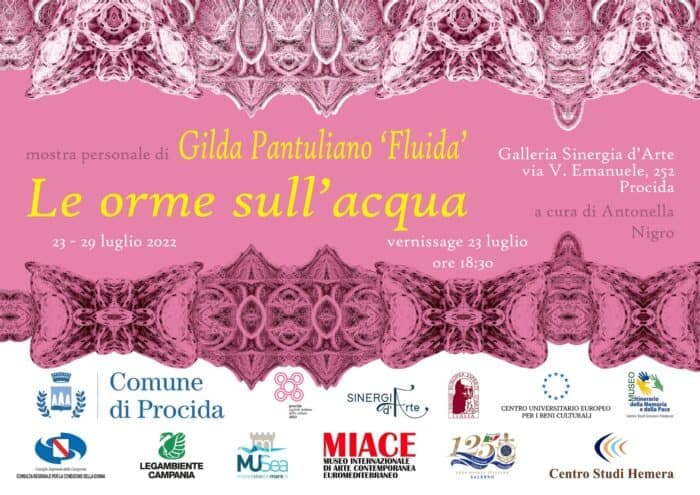Procida inaugura "Le orme sull'acqua": il vernissage dell'artista Fluida