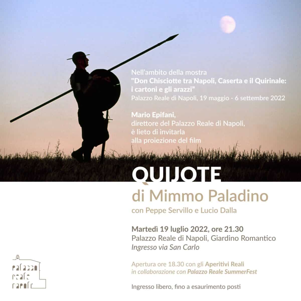 Quijote, il film di Mimmo Paladino nel Giardino Romantico del Palazzo Reale di Napoli