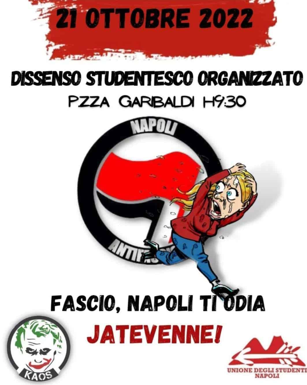 "Jatevenne", manifestazione antifascista a Napoli il prossimo 21 Ottobre