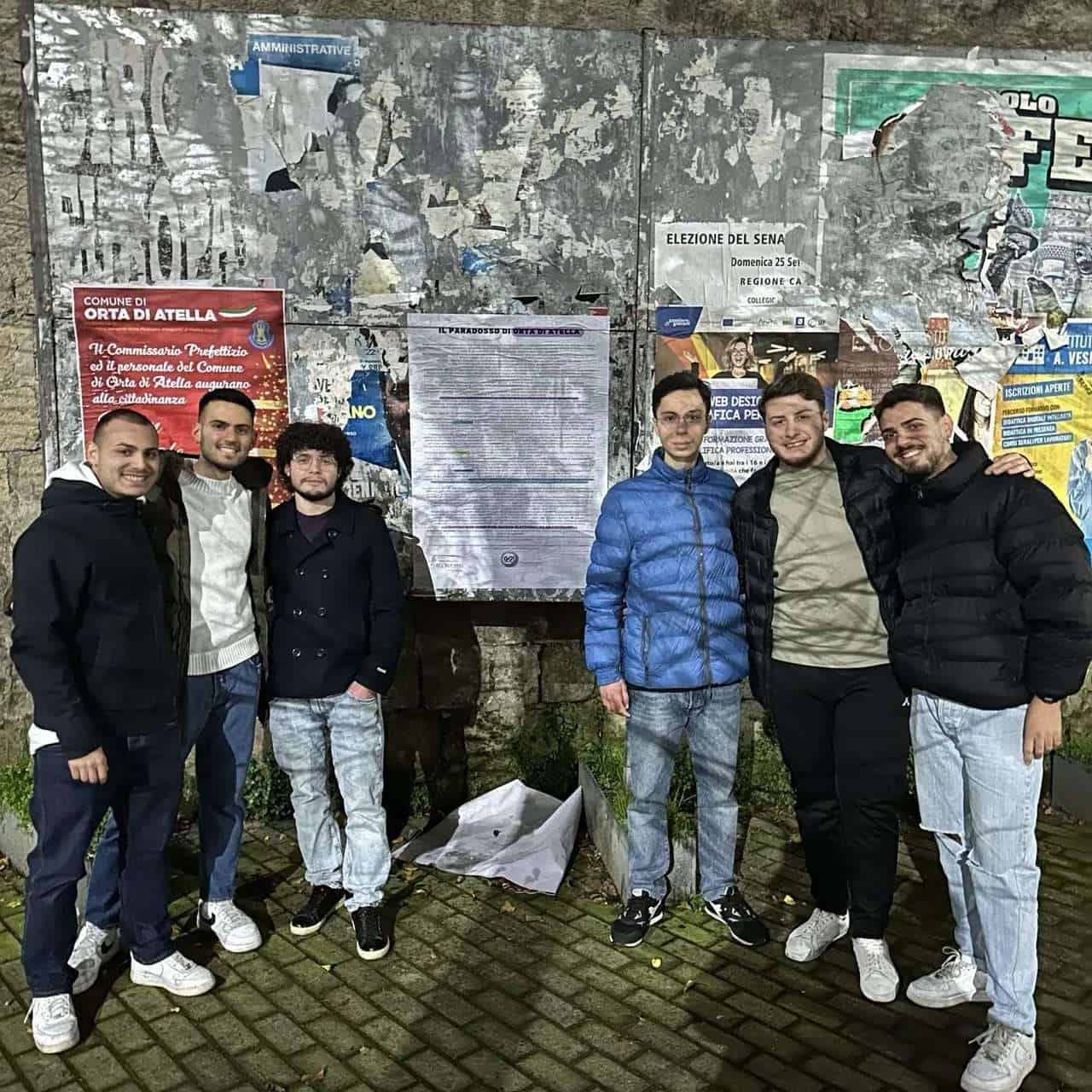 Orta di Atella: l’associazione “Giovani Ortesi” affigge manifesti di denuncia per la città