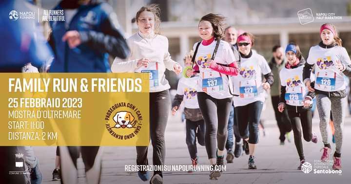 Napoli Running, mercoledì 25 gennaio la giornata podistica dedicata alle famiglie