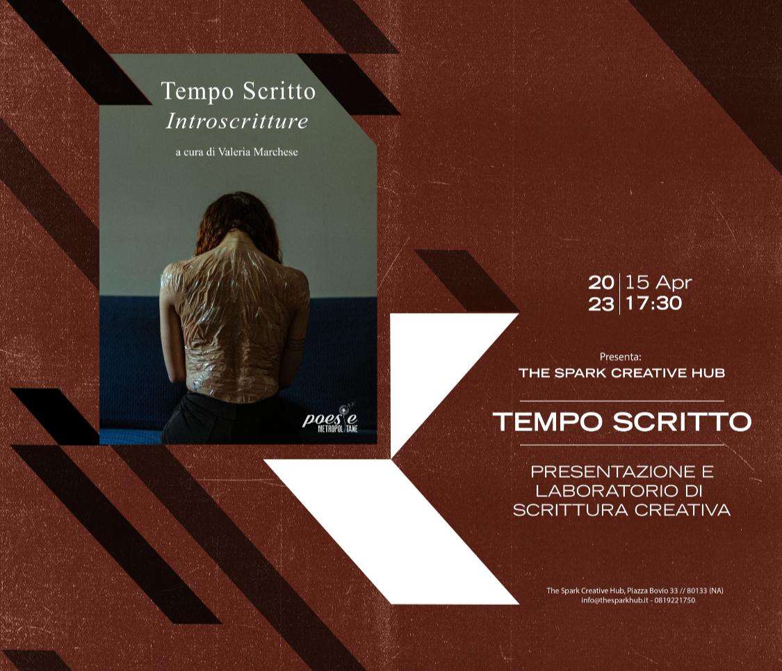 Napoli, al The Spark Hub la presentazione di "Tempo Scritto"