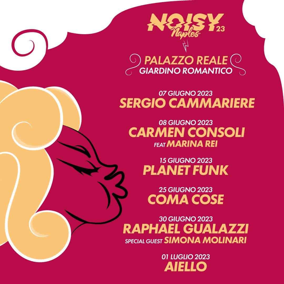 Il Noisy Naples Fest arriva al Palazzo Reale di Napoli