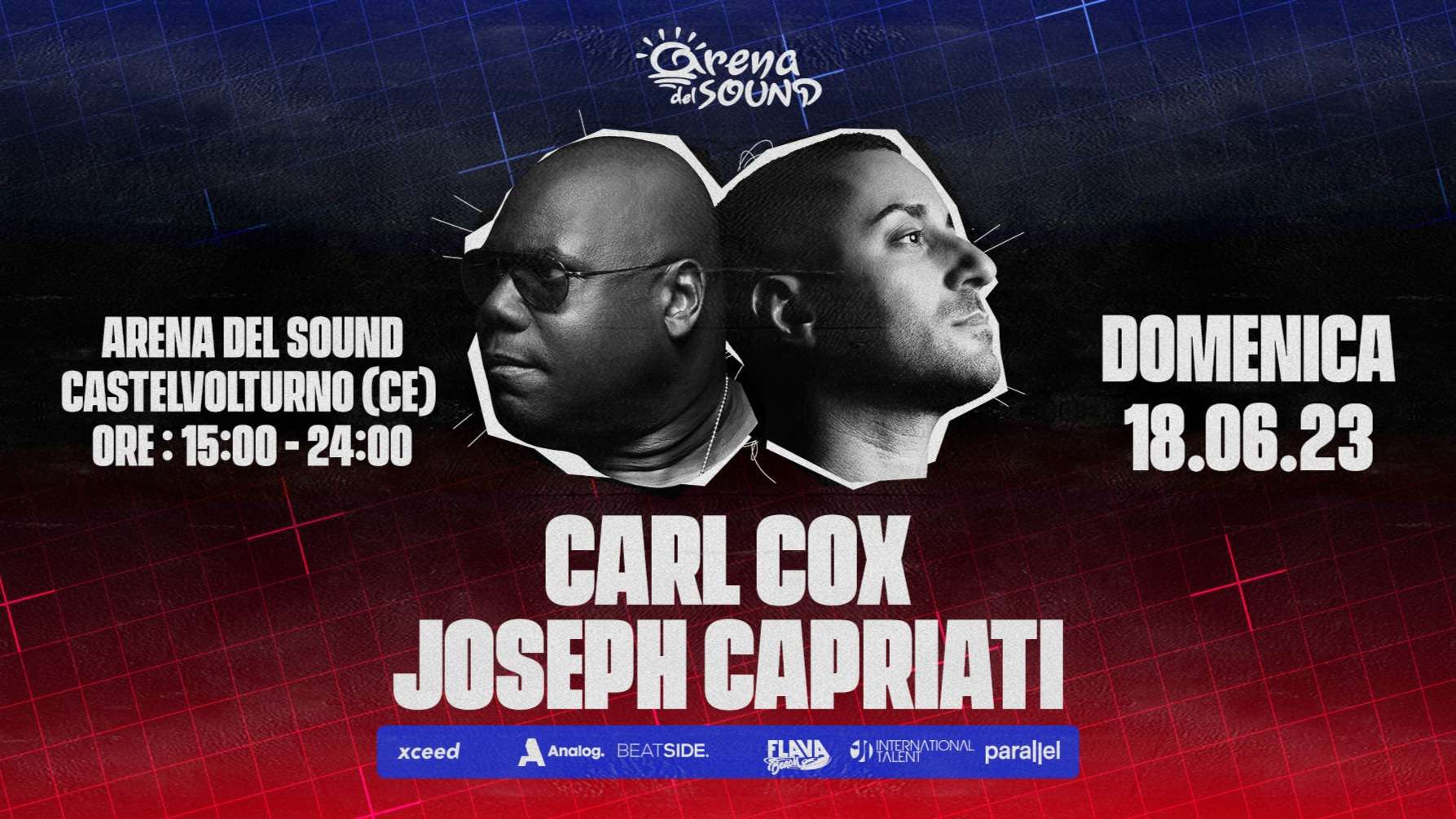 Carl Cox e Joseph Capriati: la musica internazionale sbarca a Castel Volturno