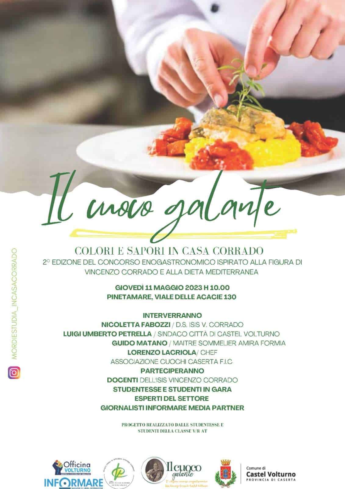 Il cuoco galante: la seconda edizione del concorso enogastronomico dell'ISIS Corrado