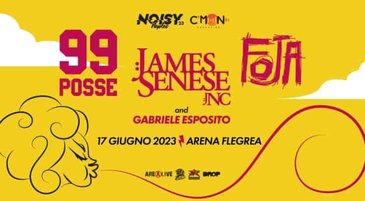 Noisy Naples Fest: Foja, Senese, 99 Posse ed Esposito per una festa che abbraccia le generazioni