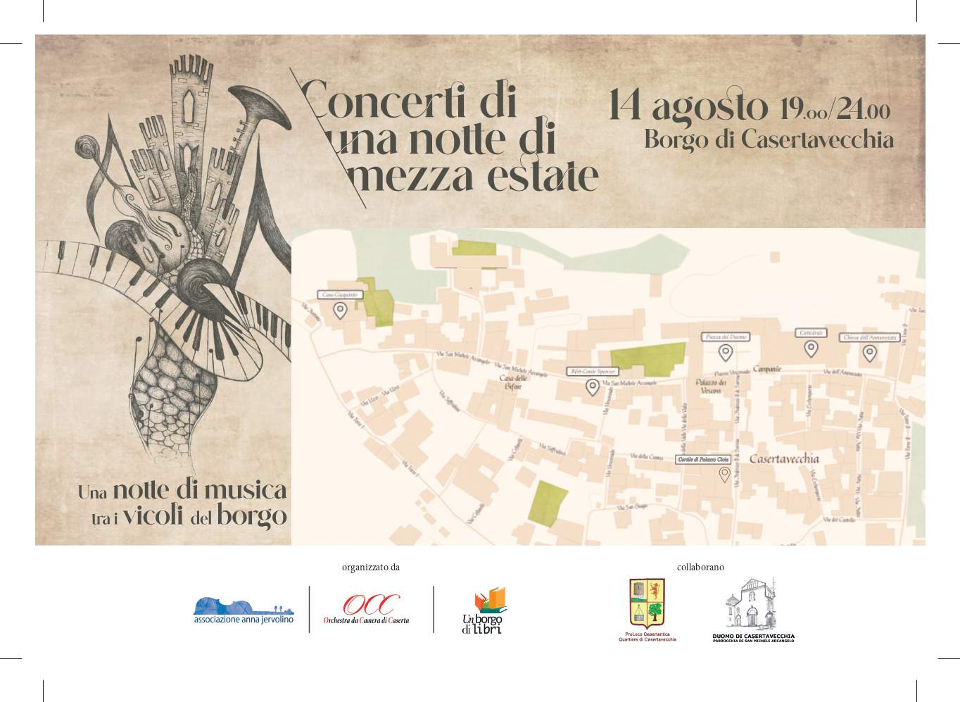Concerti di una notte di mezza estate infiamma Casertavecchia