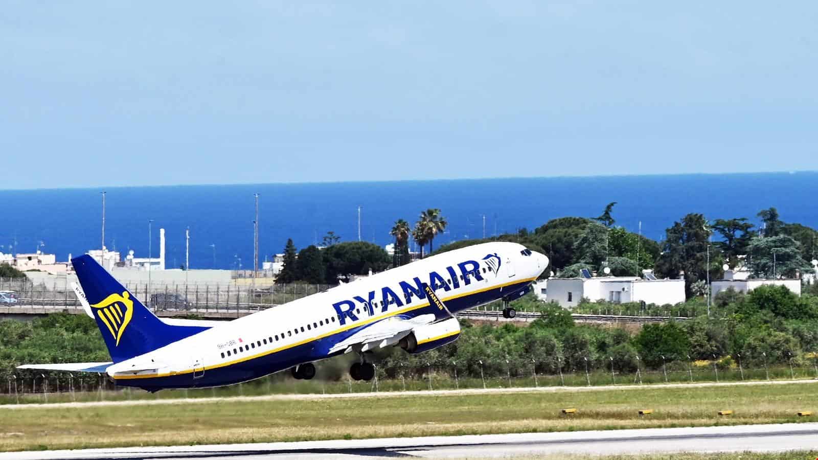 La Sicilia avrà il 10% in meno di voli da parte di Ryanair
