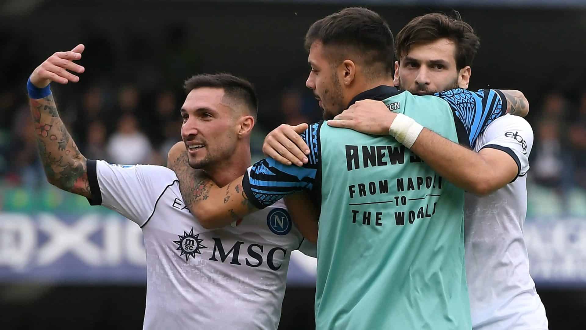 Il Napoli riparte a vincere dal 3-1 contro il Verona