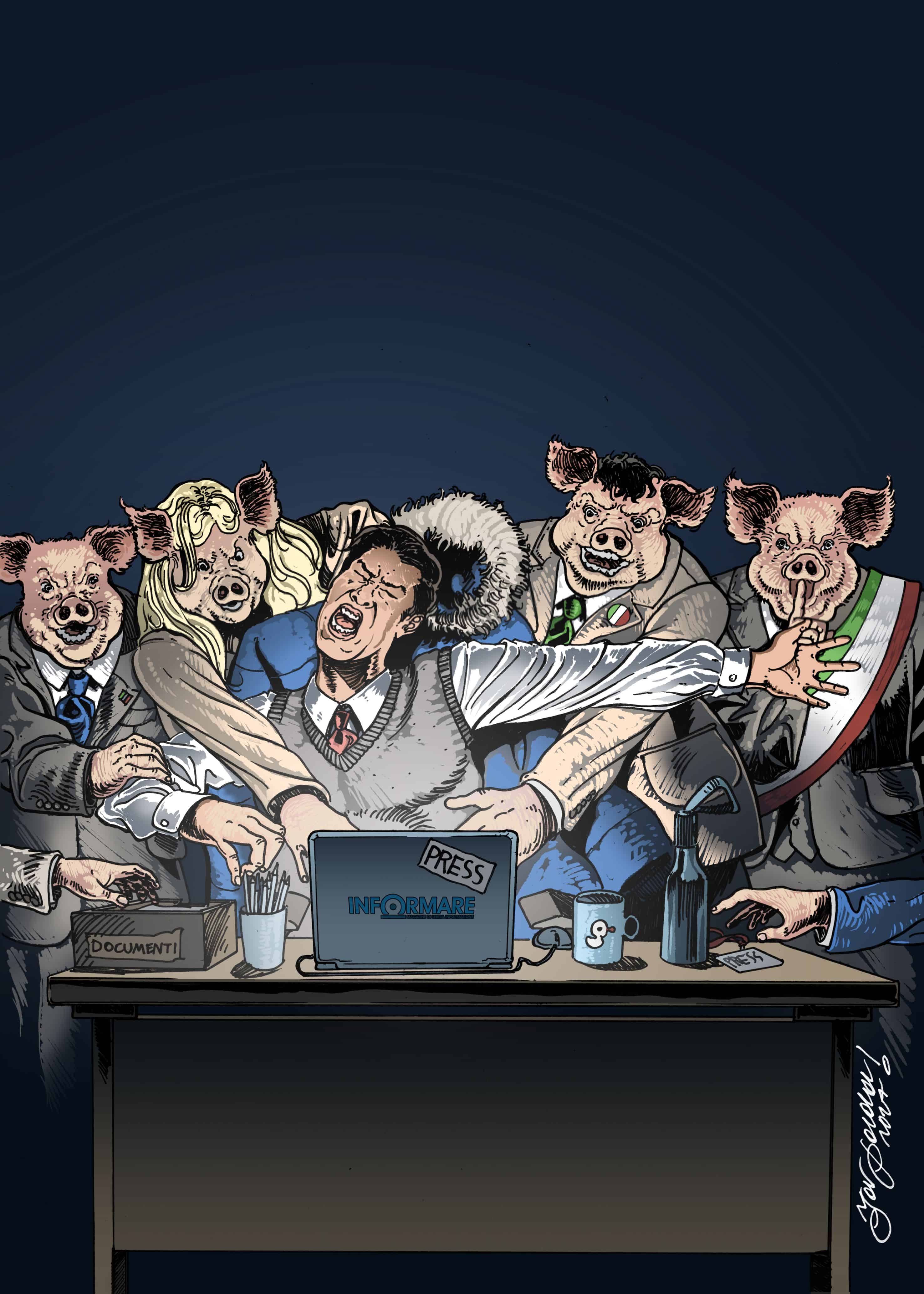 COPERTINA - Legislatore ingordo: la libertà della stampa va difesa e non minata