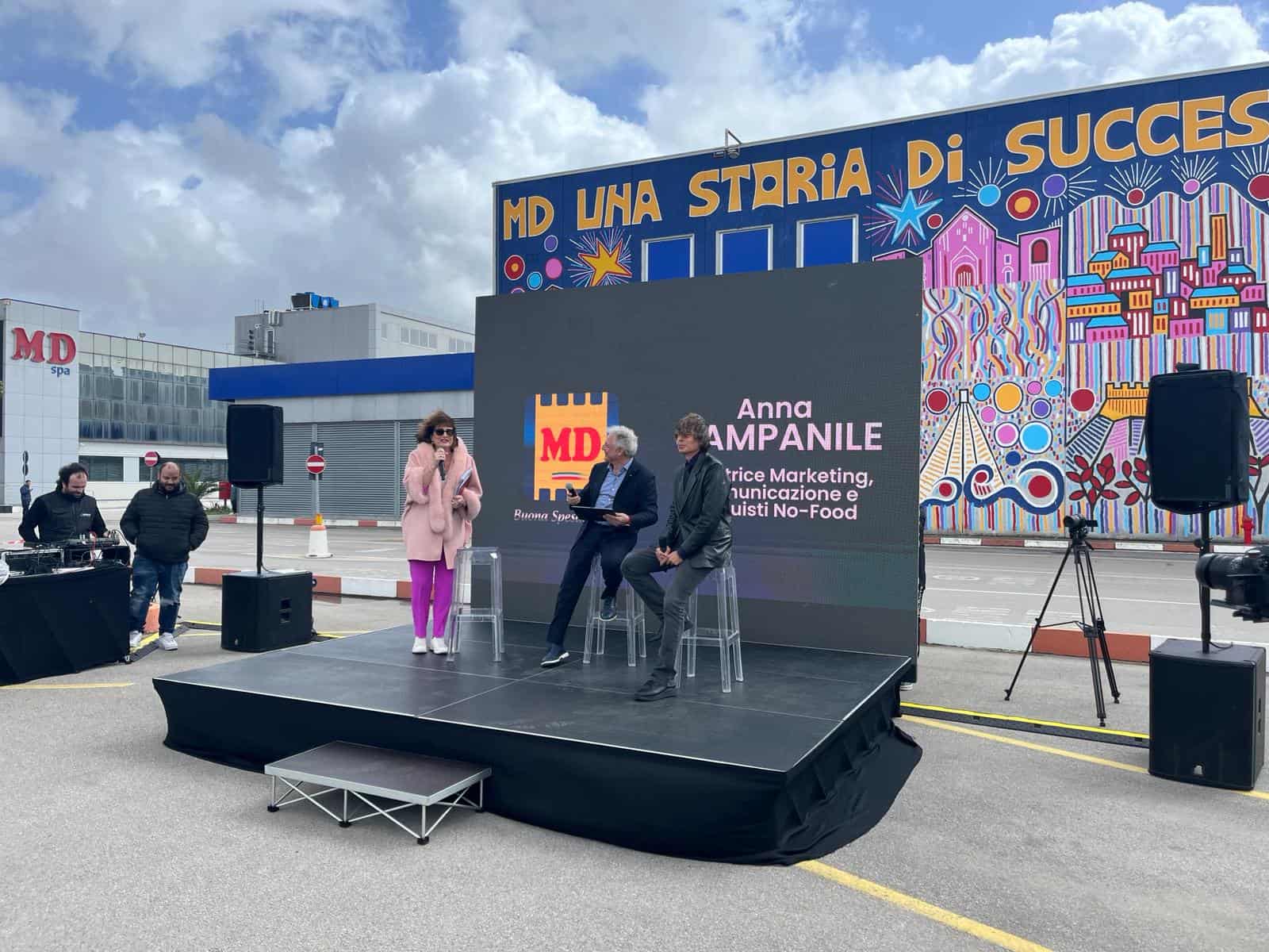 MD, inaugurato il murales di Alessandro Ciambrone: connubio tra industria e arte