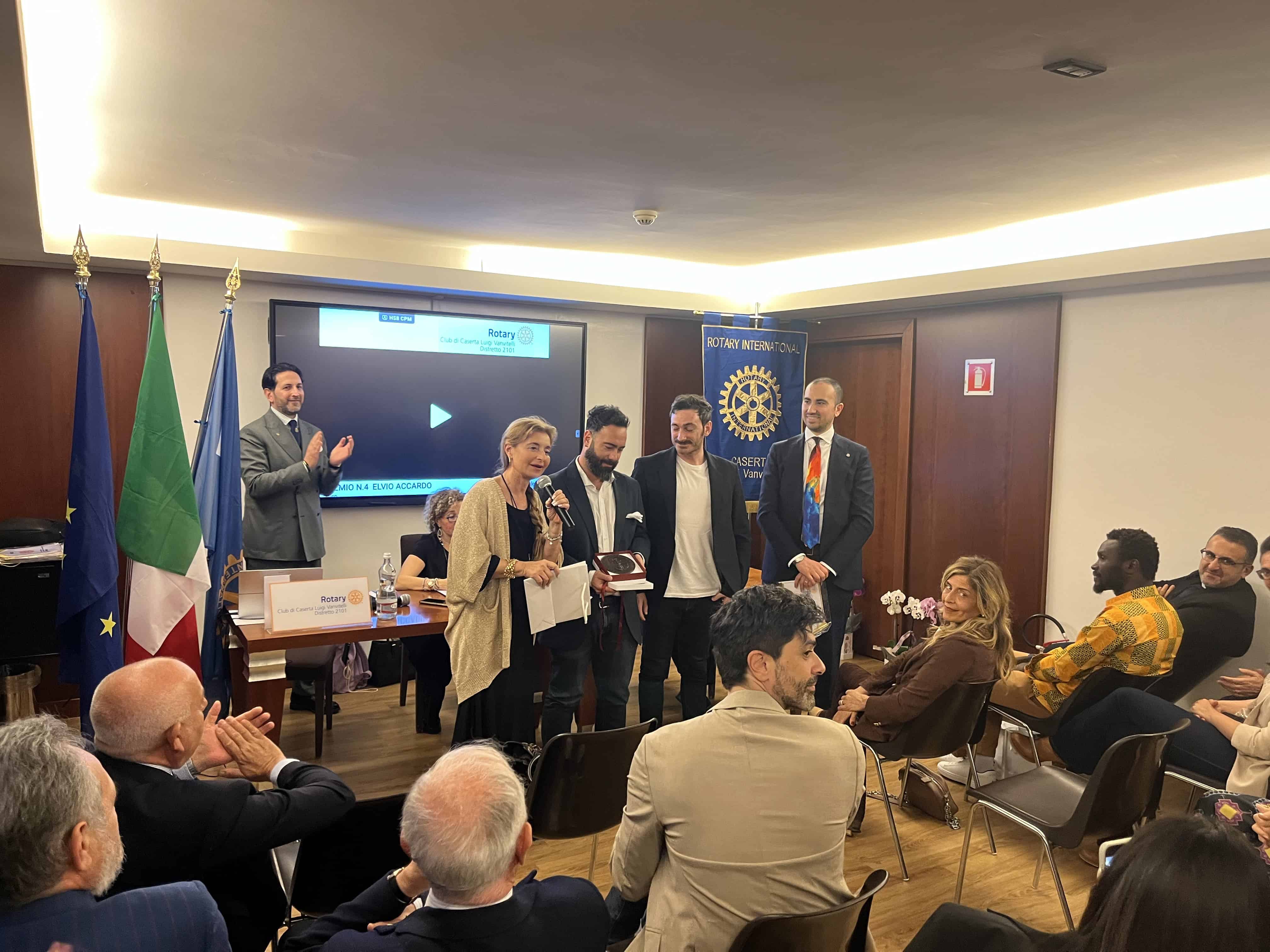 Rotary Caserta: a Garrone, Kouassi, Elvio Accardo e Gigi Esposito il premio Vanvitelli