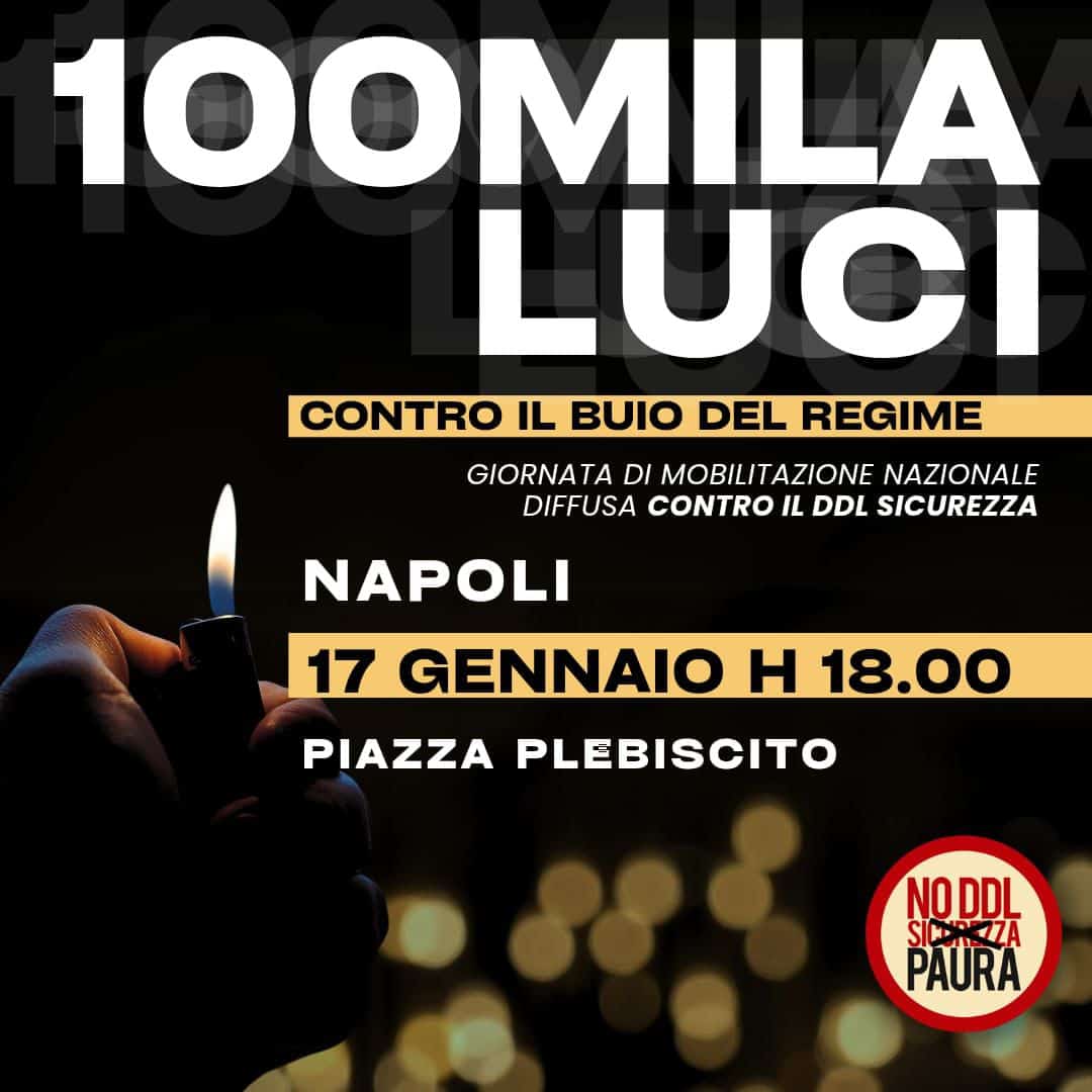 Napoli, manifestazione contro il DDL sicurezza