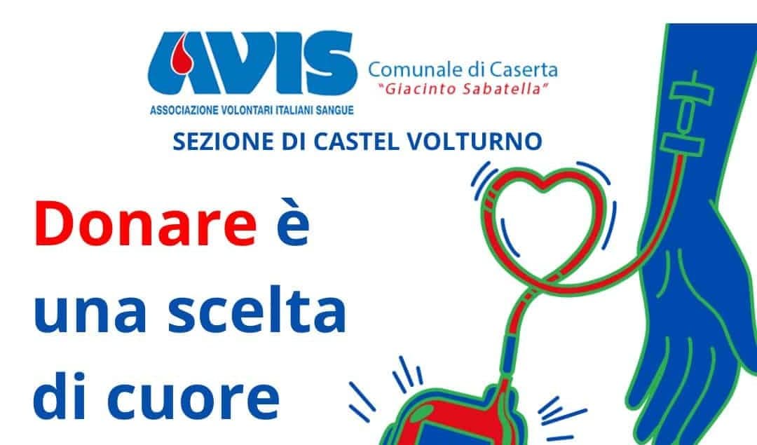 Castel Volturno: domenica 11 maggio l'evento AVIS per la donazione sanguigna