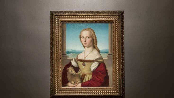 Napoli ospita la "Dama con Liocorno" di Raffaello Sanzio
