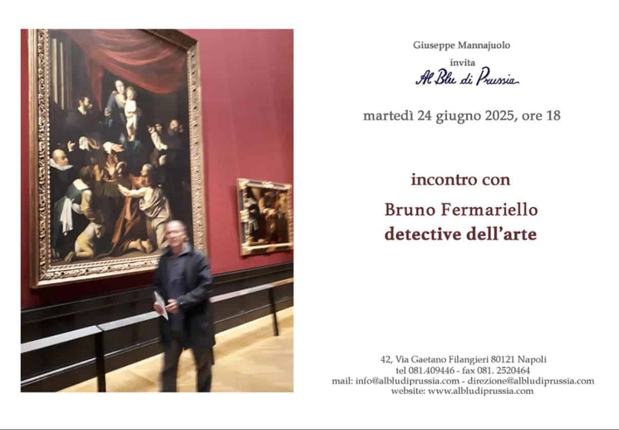 Bruno Fermariello, “detective dell’arte”, ospite al Blu di Prussia