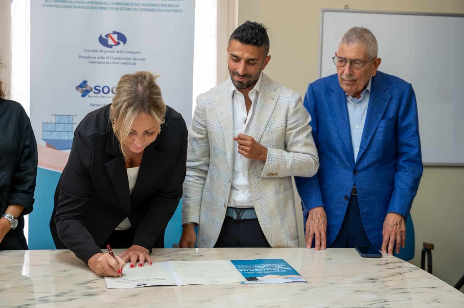Firmato a Grumo Nevano il Patto di Legalità tra la Commissione Anticamorra della Regione Campania e So.Ge.R.T. S.p.A.