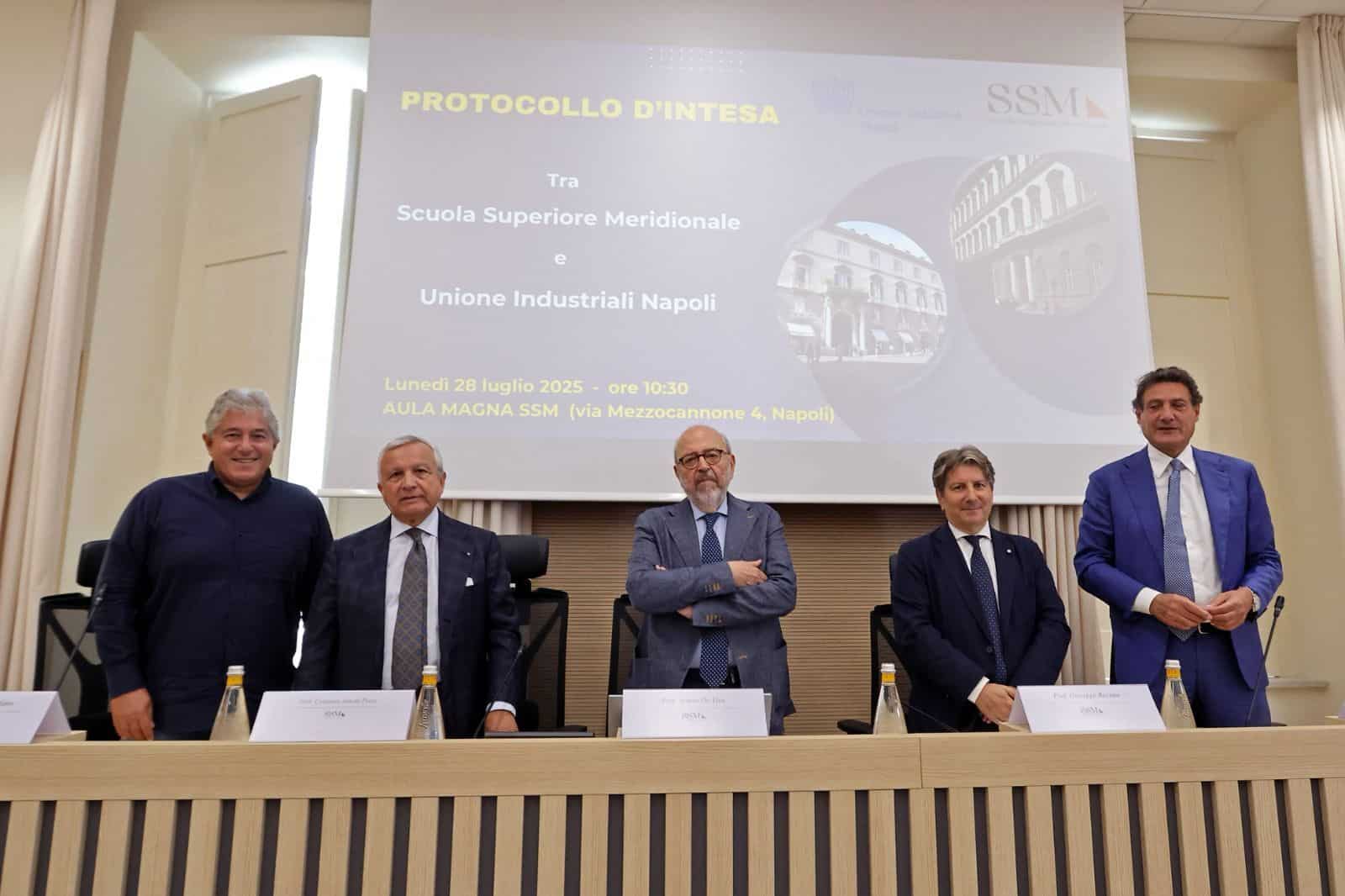 Accordo quadro tra "Scuola Superiore Meridionale" e Unione Industriali Napoli