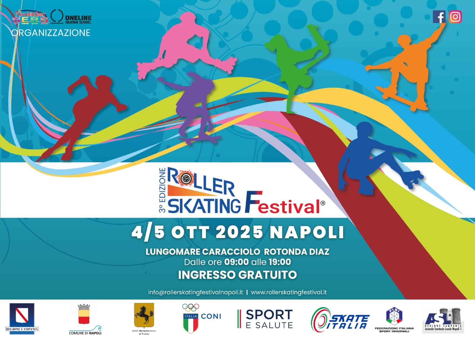 Roller Skating Festival: il Campionato Italiano di Maratona arriva sul Lungomare di Napoli