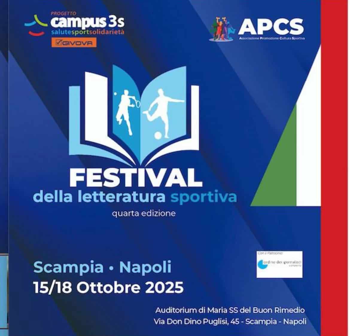 Al via dal 15 ottobre la 4° edizione del Festival della Letteratura Sportiva a Scampia