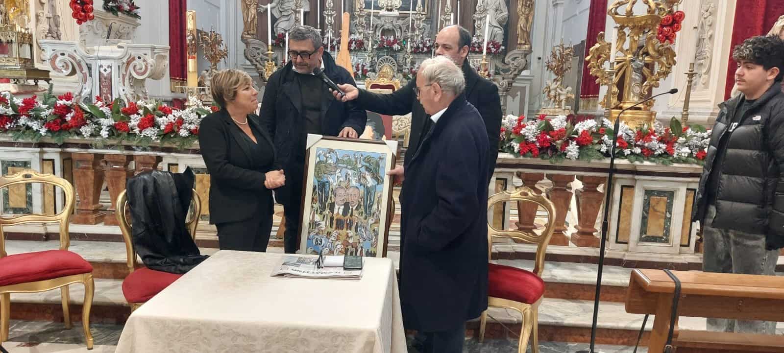 Grumo Nevano: basilica piena di studenti per Fiammetta Borsellino e l’arte di Porcasi