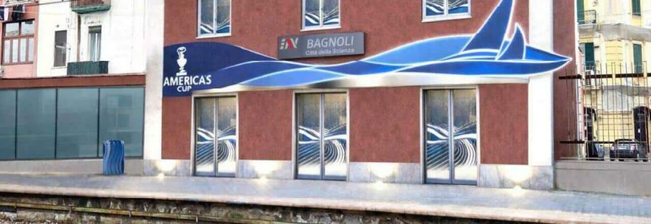 A Bagnoli la stazione della Cumana cambia volto: Napoli verso l'America's Cup 2027