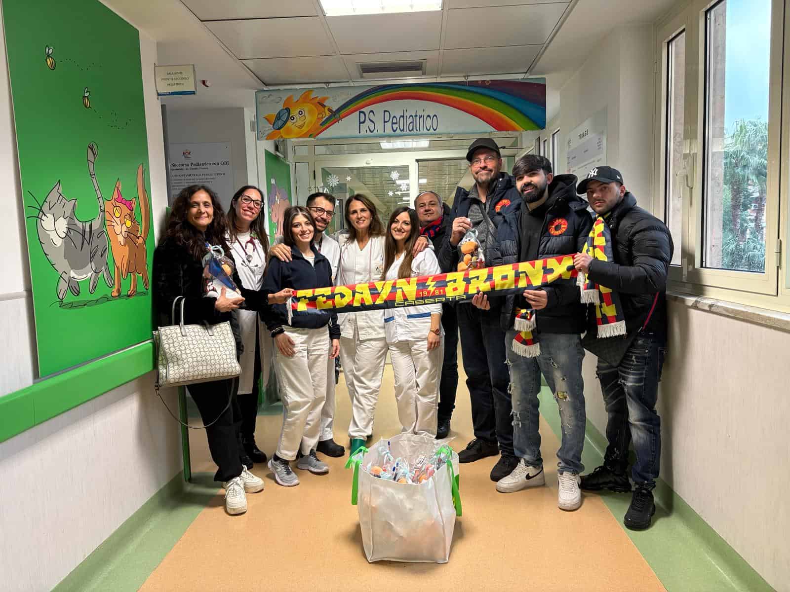 Giornata mondiale del malato: il cuore dei Fedayn batte per la pediatria di Caserta