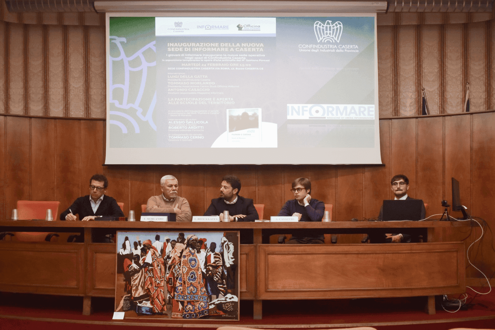 Inaugurata la nuova sede di Informare a Caserta negli spazi di Confindustria